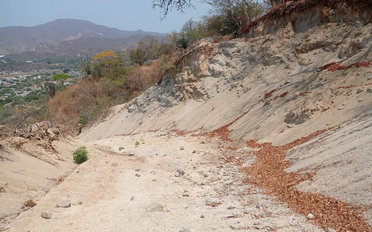 CORPAMAG impone medida preventiva de suspensión en obra de construcción de vía en el Cerro EL Yucal 